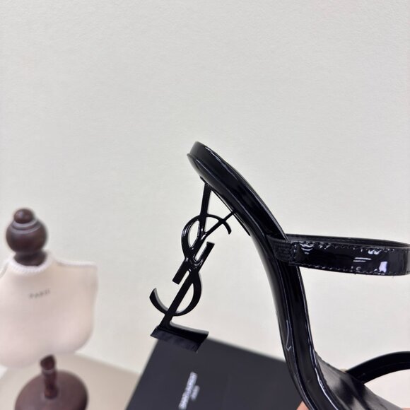 Exclusive Saint Laurent Black Opyum Stilettos - Picture 3 of 9